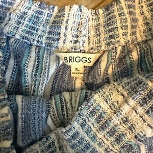 Briggs Blue and White Textured shorts